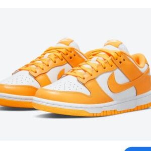 Nike Dunk Low Orange and White Sneakers